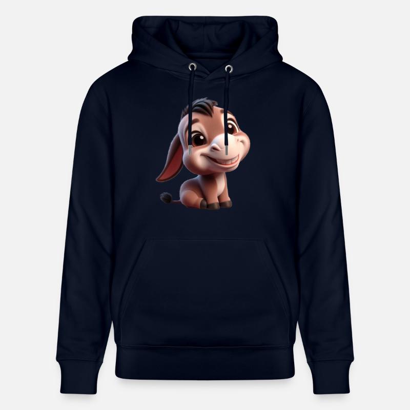 Bébé âne Esel Mule - Sweat à capuche bio CRUISER Stanley/Stella Unisexe - marine