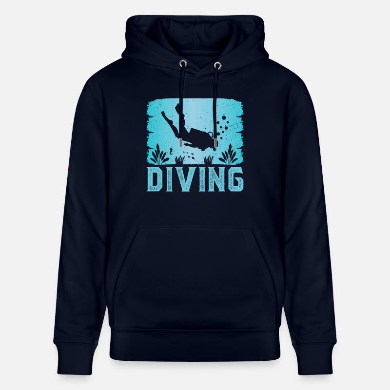 diving - Sweat à capuche bio CRUISER Stanley/Stella Unisexe - marine