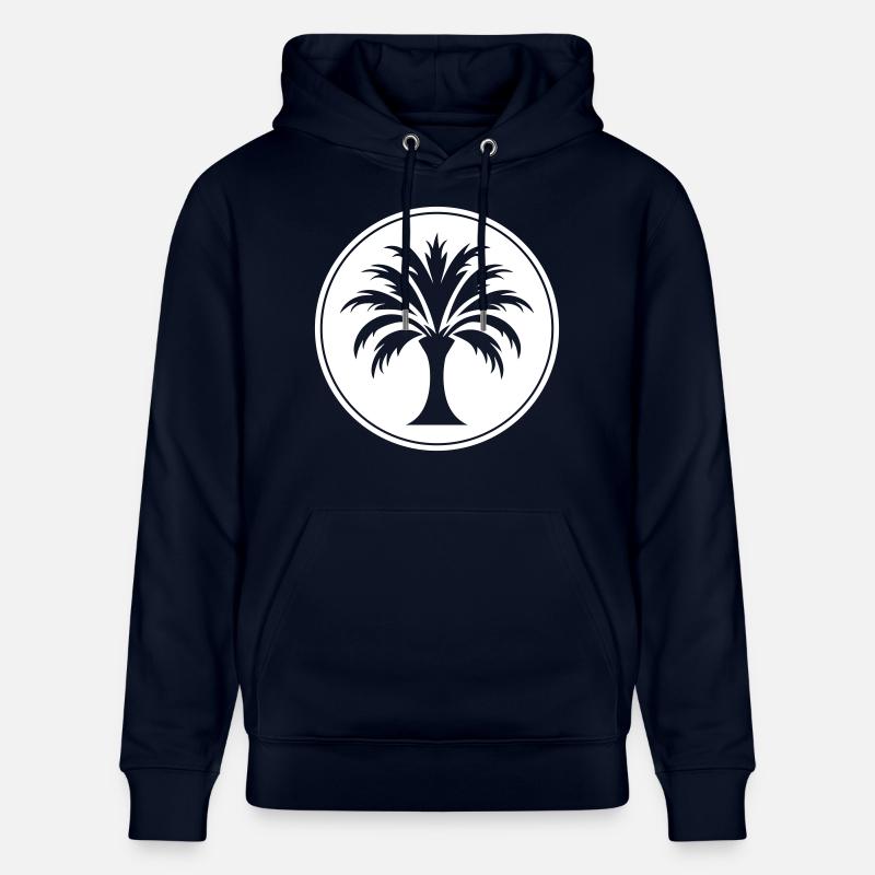 Icône de palmier - Sweat à capuche bio CRUISER Stanley/Stella Unisexe - marine