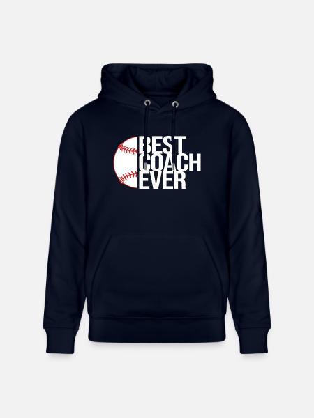 Baseball Coach - Stanley/Stella CRUISER Unisex Organic Hoodie - navy