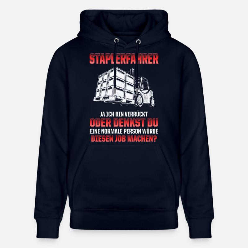 STAPLERFAHRER SPRUCH - Stanley/Stella Unisex Bio-Hoodie CRUISER  - Navy