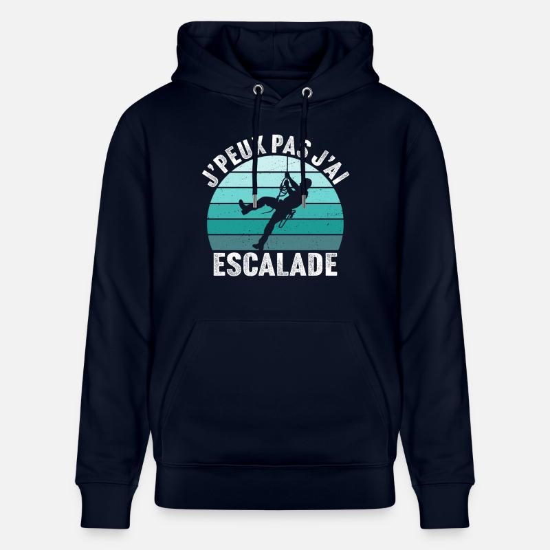 J'peux pas j'ai escalade - Sweat à capuche bio CRUISER Stanley/Stella Unisexe - marine