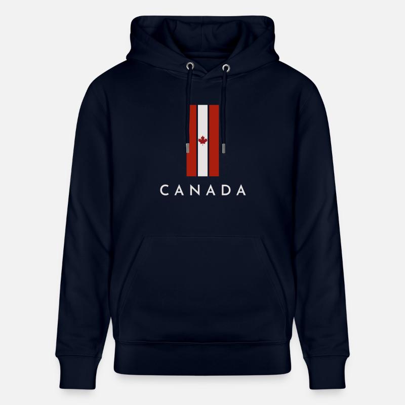 Drapeau du Canada, fierté canadienne - Sweat à capuche bio CRUISER Stanley/Stella Unisexe - marine