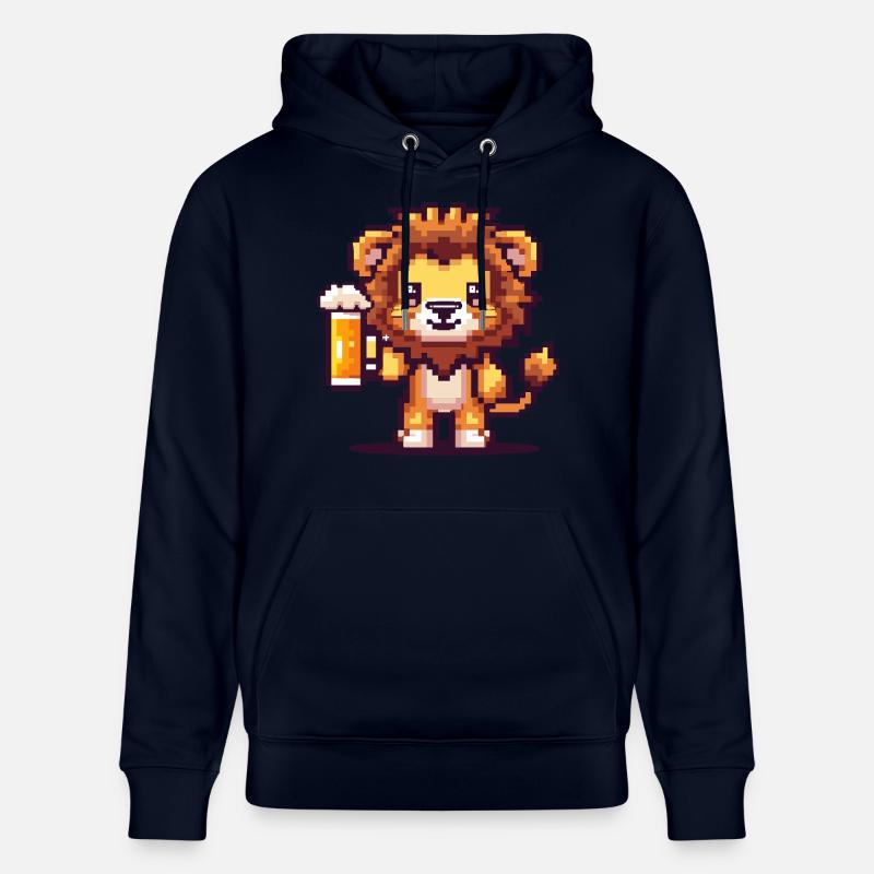 Bière Lion Pixel - Sweat à capuche bio CRUISER Stanley/Stella Unisexe - marine