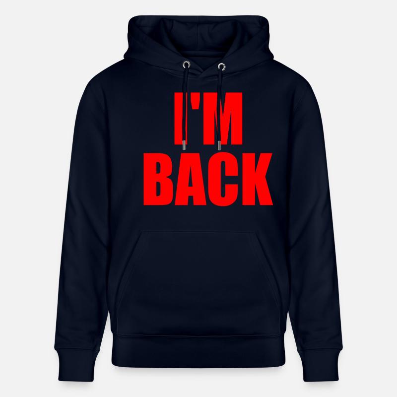Im back - Sweat à capuche bio CRUISER Stanley/Stella Unisexe - marine