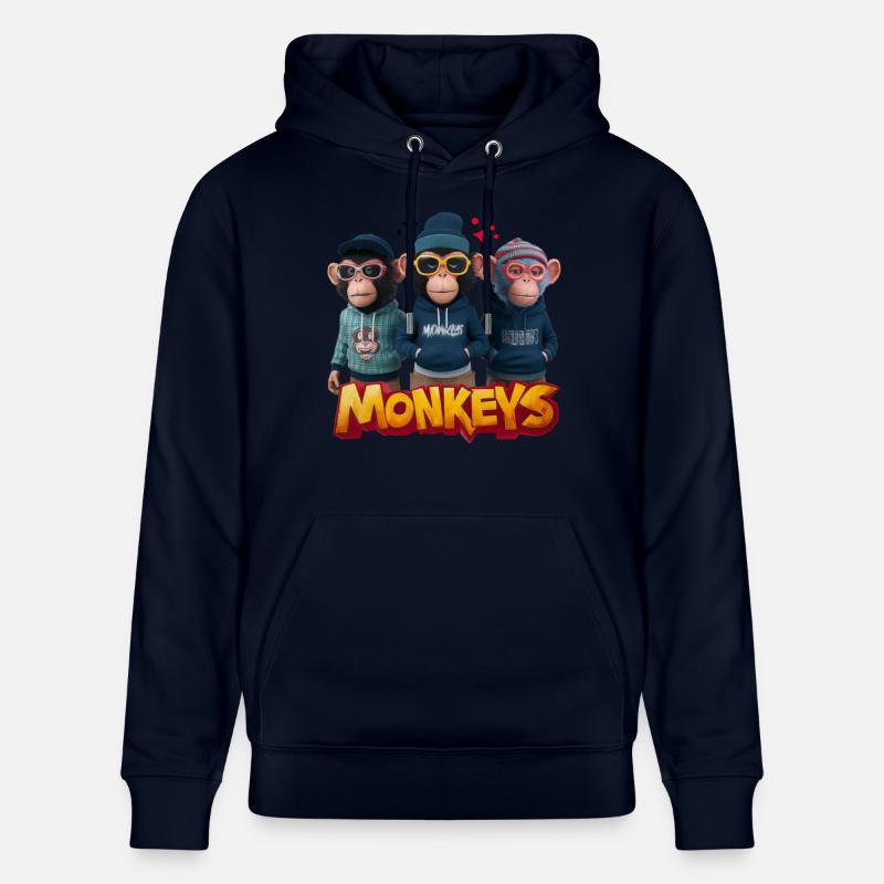 Monkeys 2 - Sweat à capuche bio CRUISER Stanley/Stella Unisexe - marine