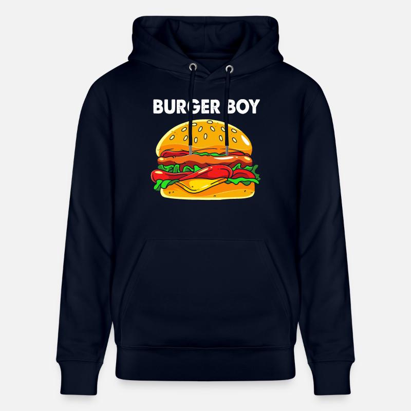Burger au fromage - Sweat à capuche bio CRUISER Stanley/Stella Unisexe - marine