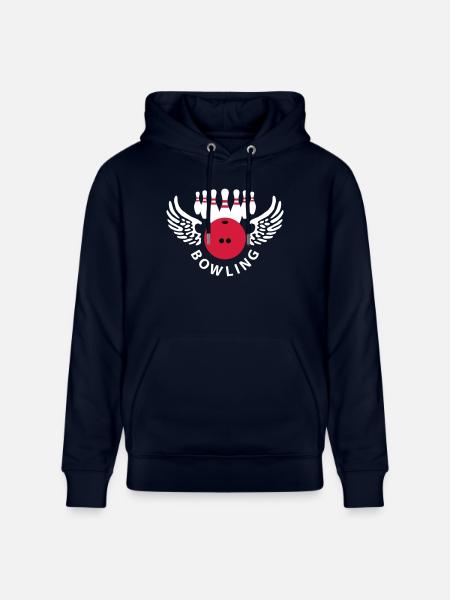 bowling_club_b_3c - Stanley/Stella Unisex Bio-Hoodie CRUISER - Navy
