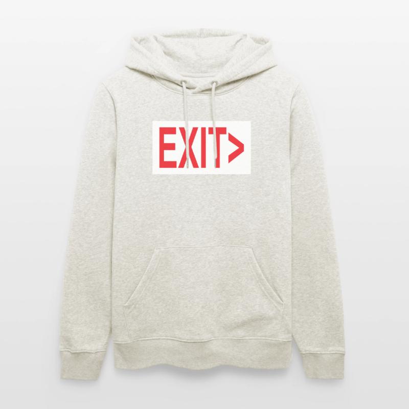 Exit / Exit / Emergency Exit Stanley/Stella CRUISER Unisex Organic Hoodie