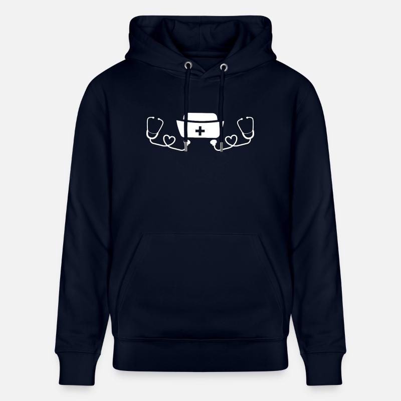 Enfermera - Sudadera con capucha ecológica unisex CRUISER de Stanley/Stella - azul marino
