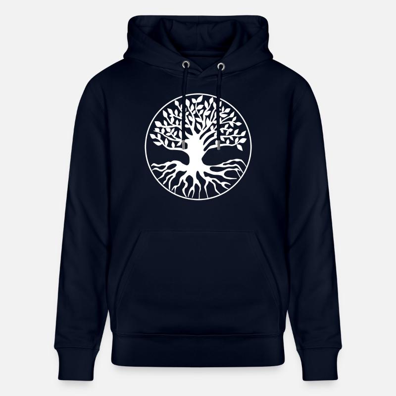 Arbre de vie arbre - Sweat à capuche bio CRUISER Stanley/Stella Unisexe - marine