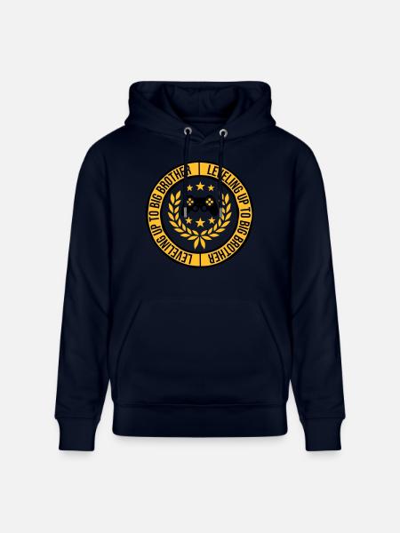 Leveling up big brother - Stanley/Stella CRUISER Unisex Organic Hoodie - navy