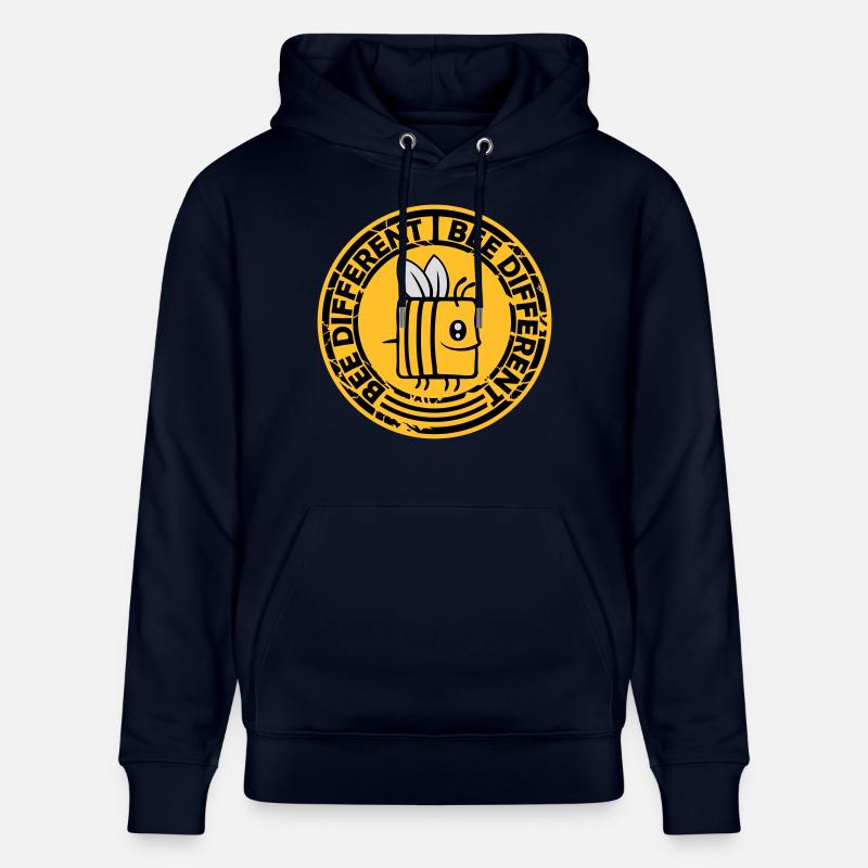 bee citation différente - Sweat à capuche bio CRUISER Stanley/Stella Unisexe - marine