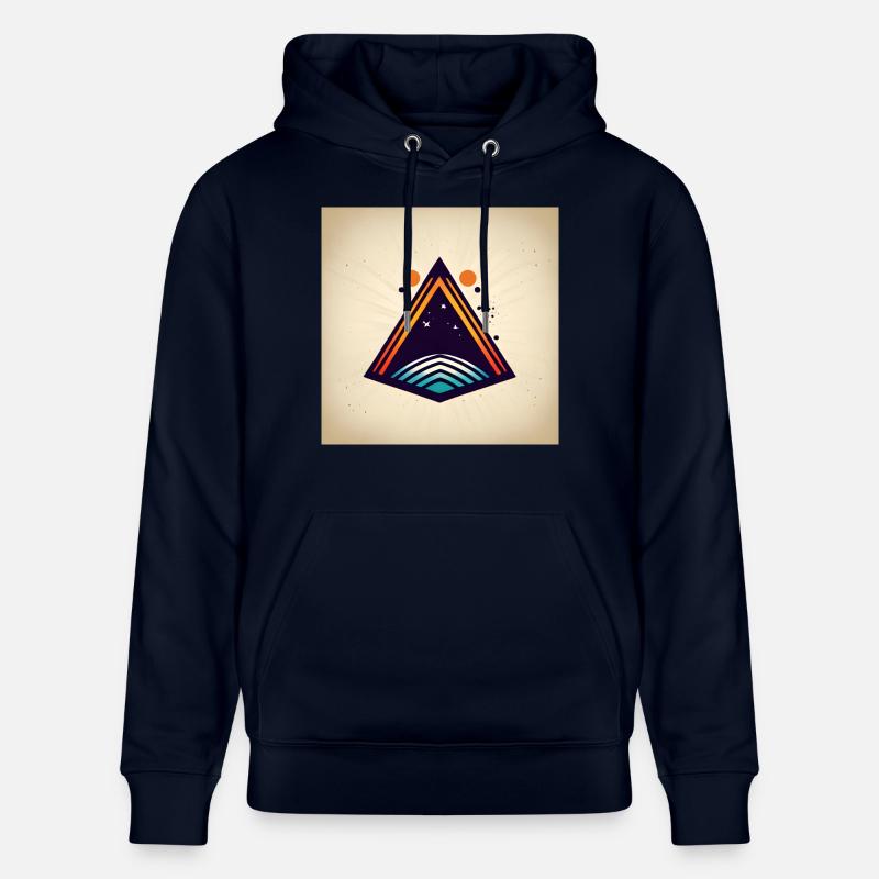 Triangle de l’espace - Sweat à capuche bio CRUISER Stanley/Stella Unisexe - marine