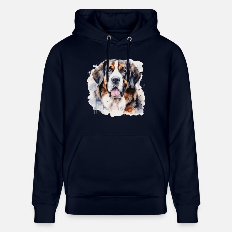Chien Saint Bernard, suisse - Sweat à capuche bio CRUISER Stanley/Stella Unisexe - marine