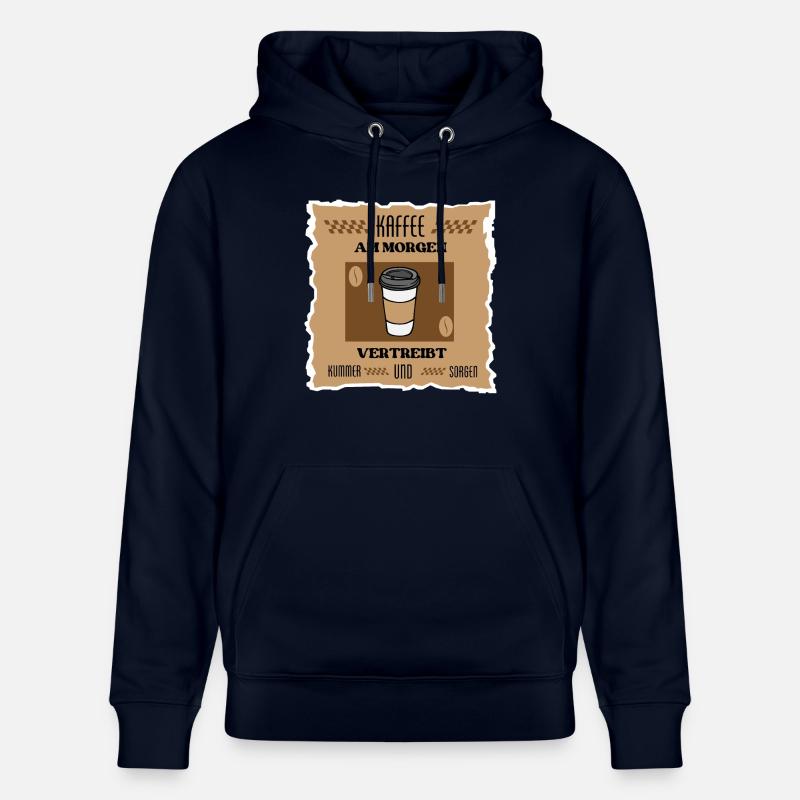 Dicton sur le café - Sweat à capuche bio CRUISER Stanley/Stella Unisexe - marine