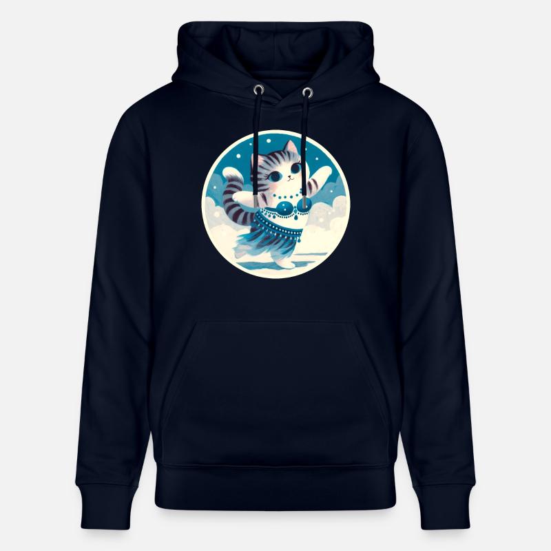 Chat Danseuse du Ventre - Sweat à capuche bio CRUISER Stanley/Stella Unisexe - marine