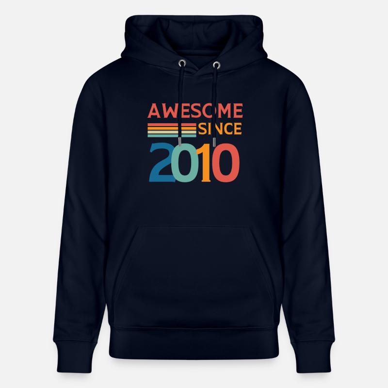 Awesome since 2010 - Sweat à capuche bio CRUISER Stanley/Stella Unisexe - marine