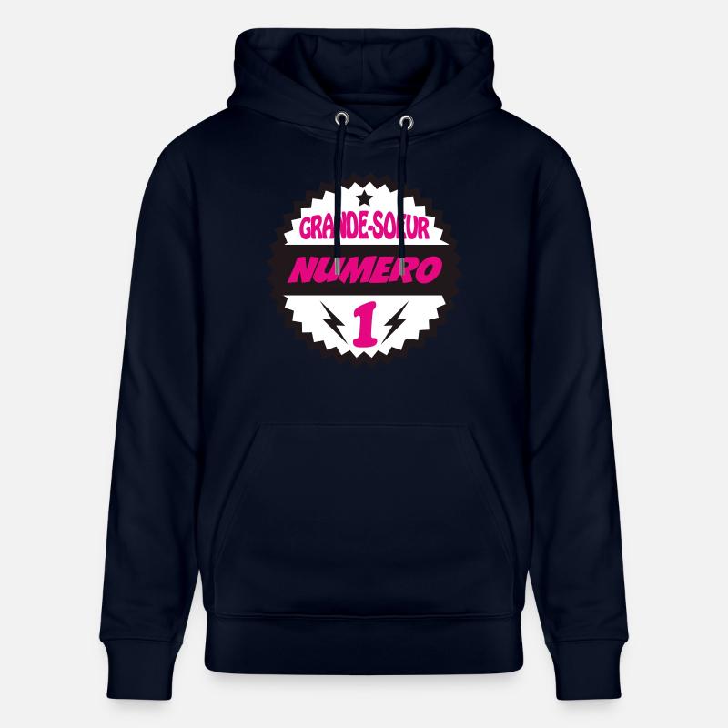 GRANDE SOEUR NUMERO 1 - Sweat à capuche bio CRUISER Stanley/Stella Unisexe - marine