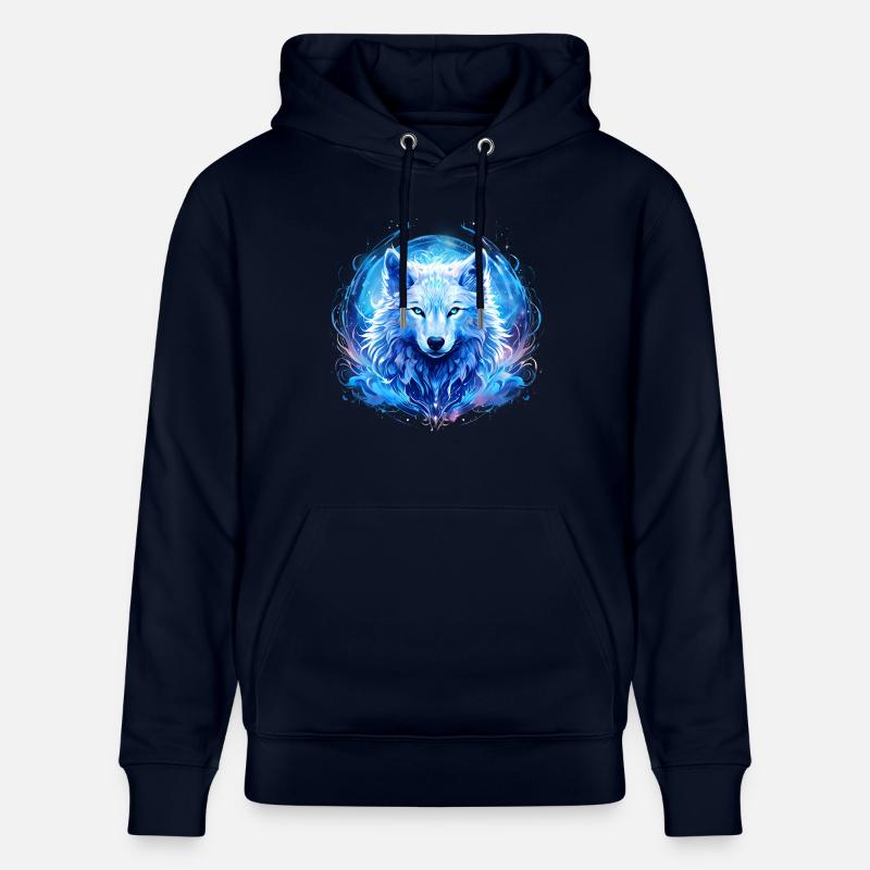 Loup céleste - Sweat à capuche bio CRUISER Stanley/Stella Unisexe - marine