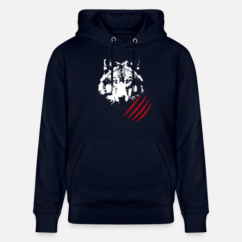 Tête de loup - Sweat à capuche bio CRUISER Stanley/Stella Unisexe - marine