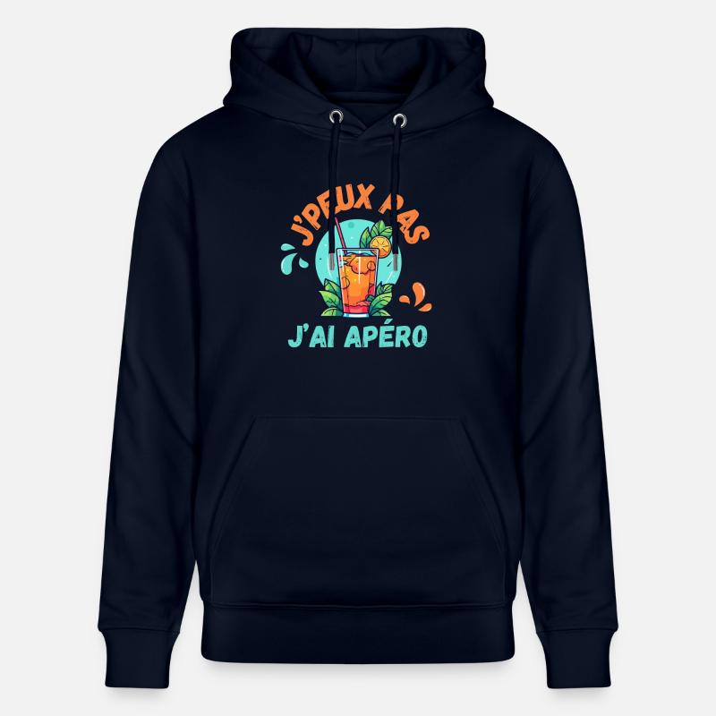 J’PEUX PAS JAI APÉRO - Sweat à capuche bio CRUISER Stanley/Stella Unisexe - marine