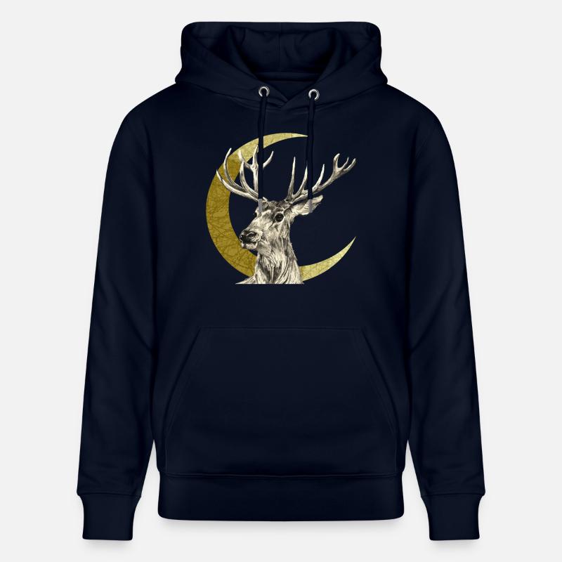 Deer - Stanley/Stella CRUISER Unisex Organic Hoodie - navy