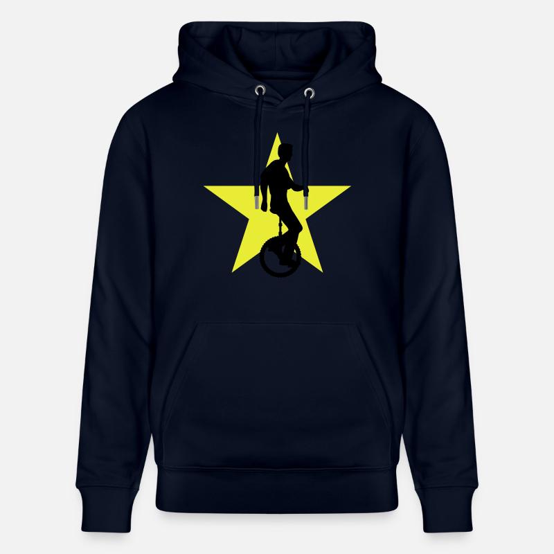 einradfahrer_2c - Stanley/Stella Unisex Bio-Hoodie CRUISER  - Navy