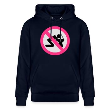 Alkohol - Stanley/Stella Unisex Bio-Hoodie CRUISER  - Navy - Vorne - Alina (178cm) & Michal (187cm)