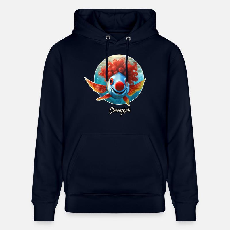 Pun ambiguous german expression - Clownfisch - Stanley/Stella CRUISER Unisex Organic Hoodie - navy