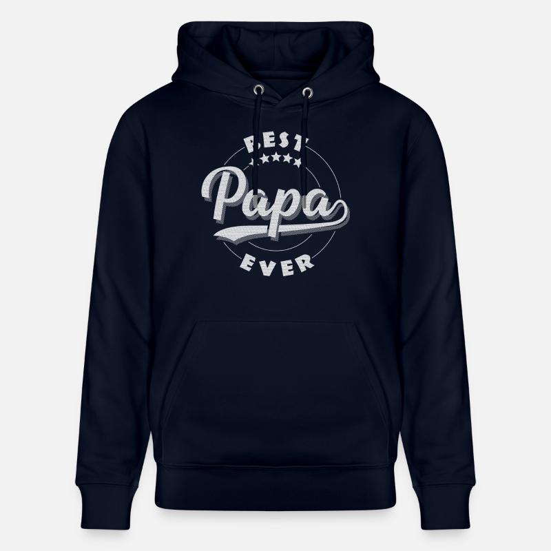 Papa - Sweat à capuche bio CRUISER Stanley/Stella Unisexe - marine