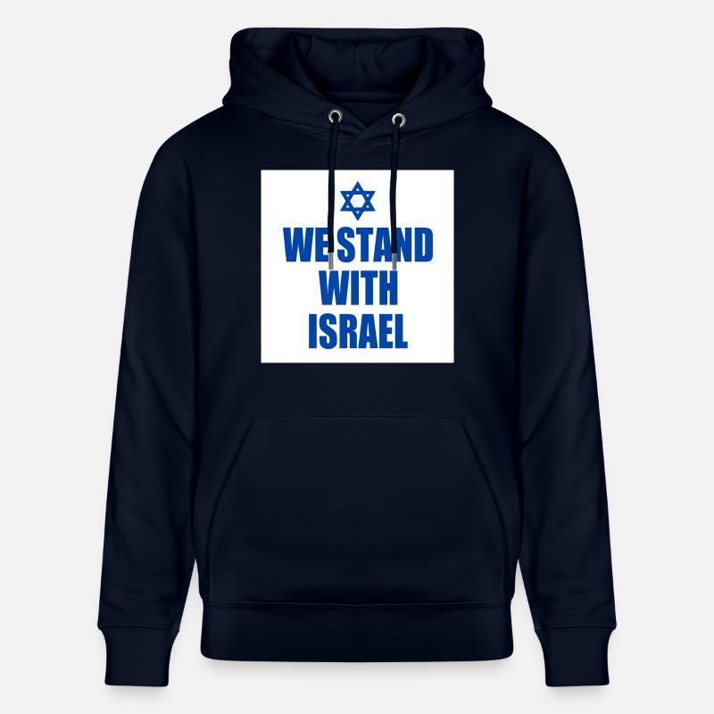 We stand with israel - Sweat à capuche bio CRUISER Stanley/Stella Unisexe - marine