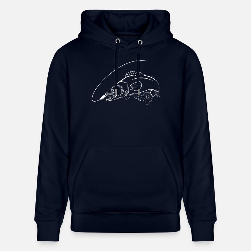 Zander mit Schnur 2 - Sweat à capuche bio CRUISER Stanley/Stella Unisexe - marine