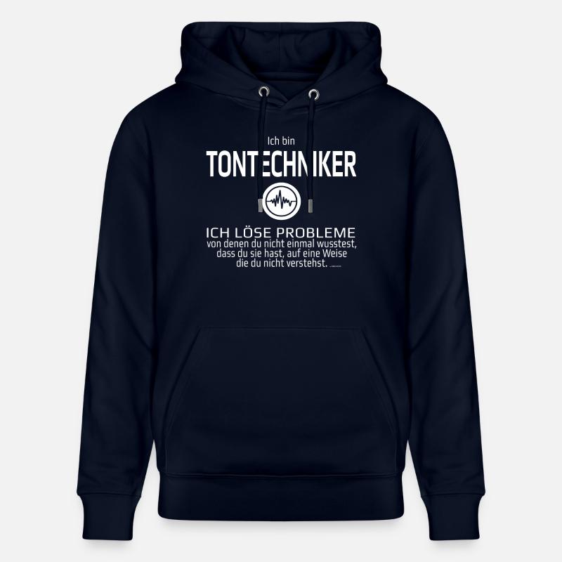 Ich bin Tontechniker - Stanley/Stella Unisex Bio-Hoodie CRUISER  - Navy