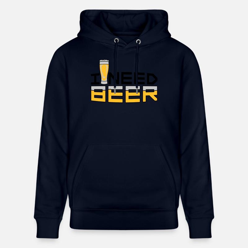 J’ai besoin de bière - Sweat à capuche bio CRUISER Stanley/Stella Unisexe - marine