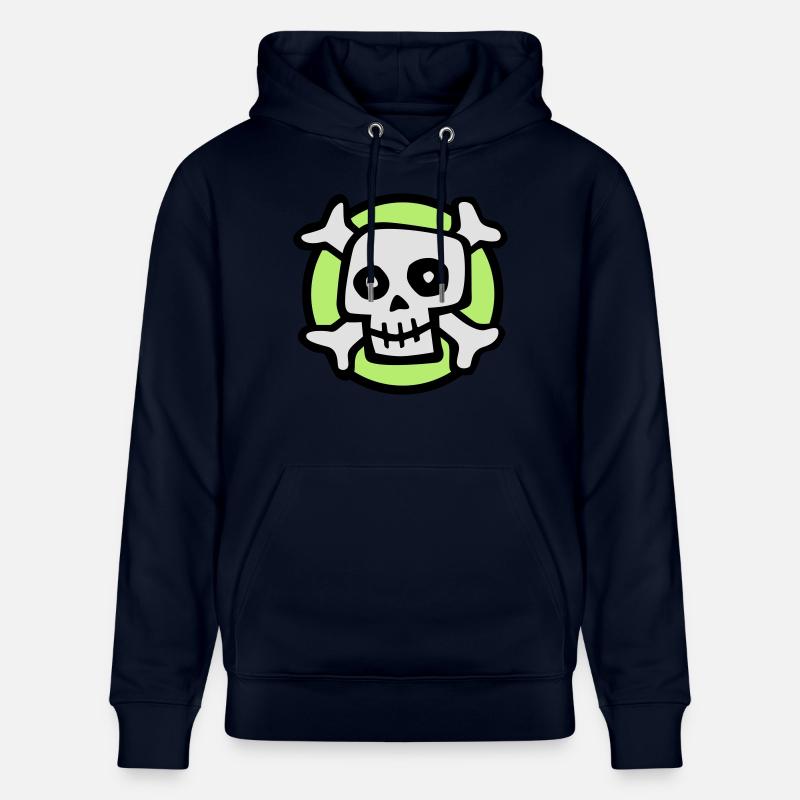 comic_skull_072011_c_3c - Stanley/Stella Unisex Bio-Hoodie CRUISER  - Navy