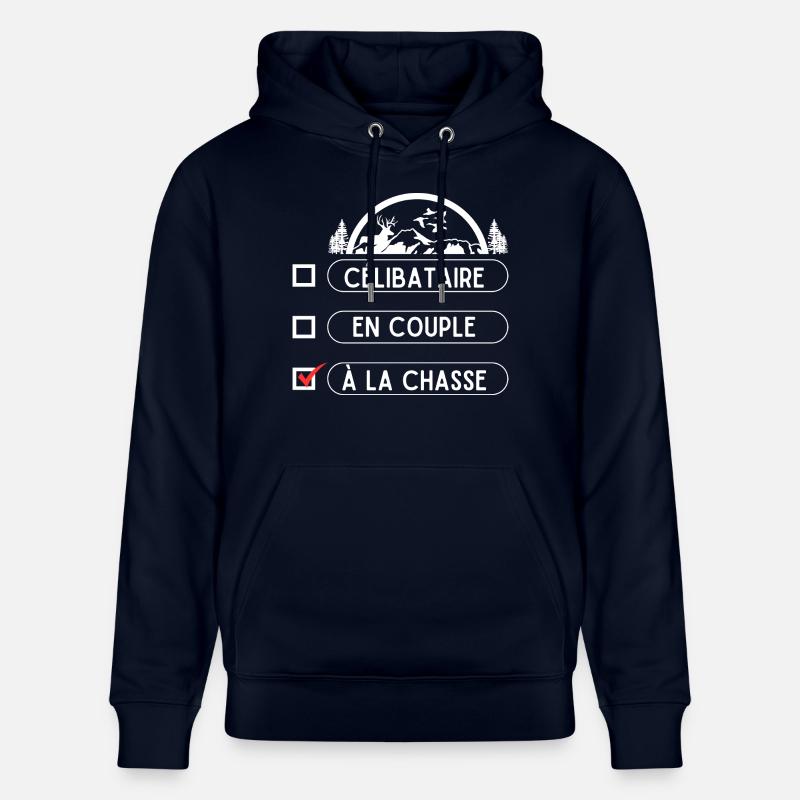 Chasseur saint Valentin - Sweat à capuche bio CRUISER Stanley/Stella Unisexe - marine