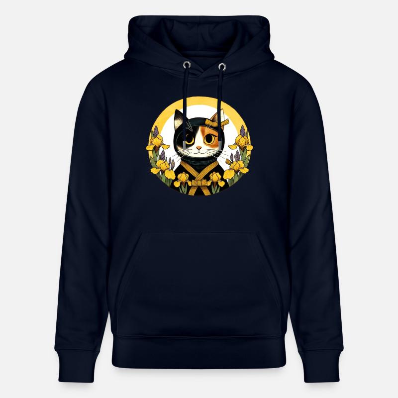 Chat Ninja - Sweat à capuche bio CRUISER Stanley/Stella Unisexe - marine