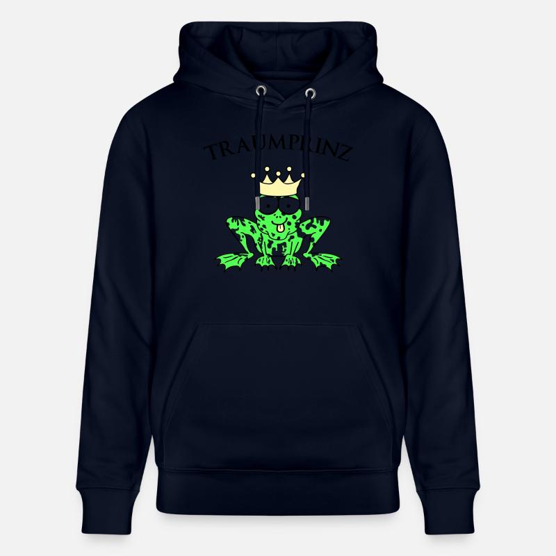 Prince Charmant Grenouille Roi - Sweat à capuche bio CRUISER Stanley/Stella Unisexe - marine