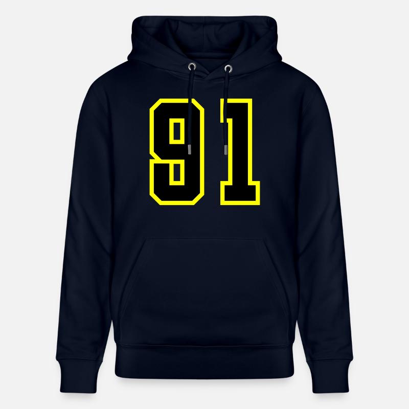 Maillot à numéros 91 - Sweat à capuche bio CRUISER Stanley/Stella Unisexe - marine
