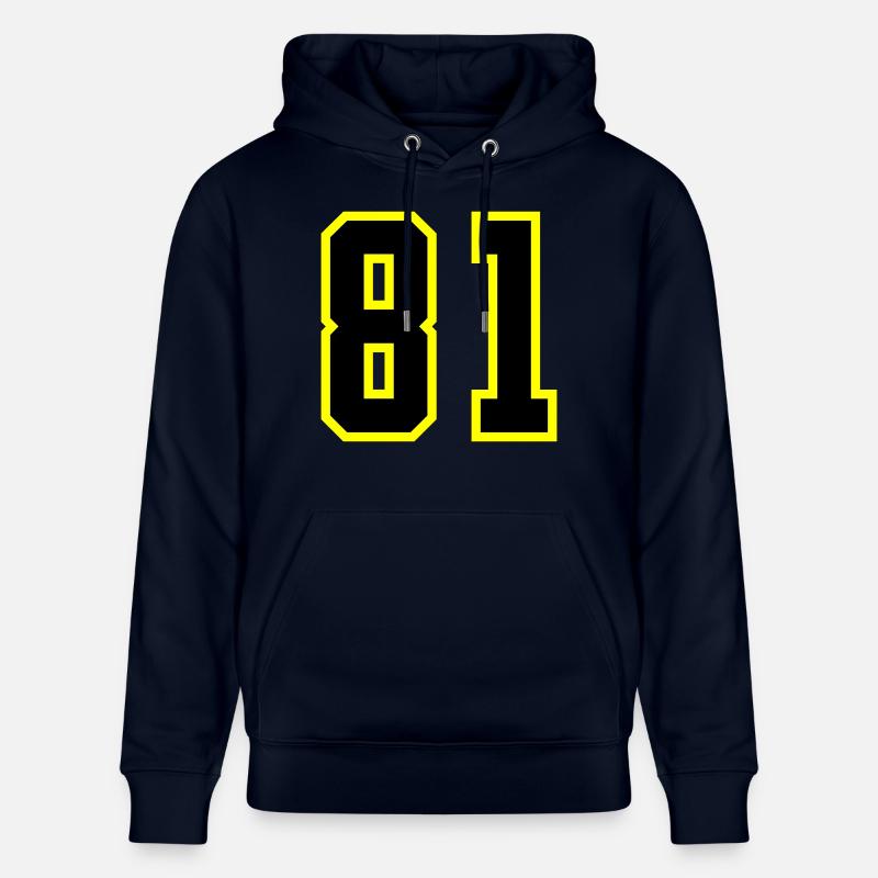 Maillot à numéros 81 - Sweat à capuche bio CRUISER Stanley/Stella Unisexe - marine