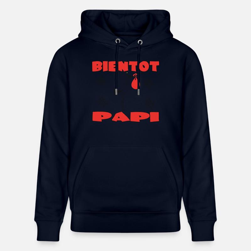 BIENTOT PAPI - Sweat à capuche bio CRUISER Stanley/Stella Unisexe - marine