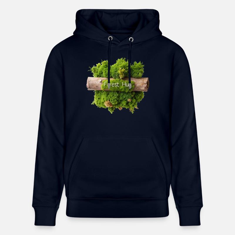 MOUSSE, CÂLIN DE FORÊT - Sweat à capuche bio CRUISER Stanley/Stella Unisexe - marine