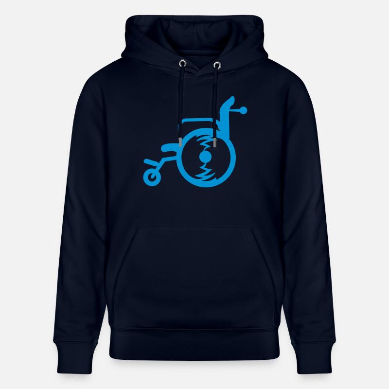 Fauteuil roulant / fauteuil roulant (1c) - Sweat à capuche bio CRUISER Stanley/Stella Unisexe - marine