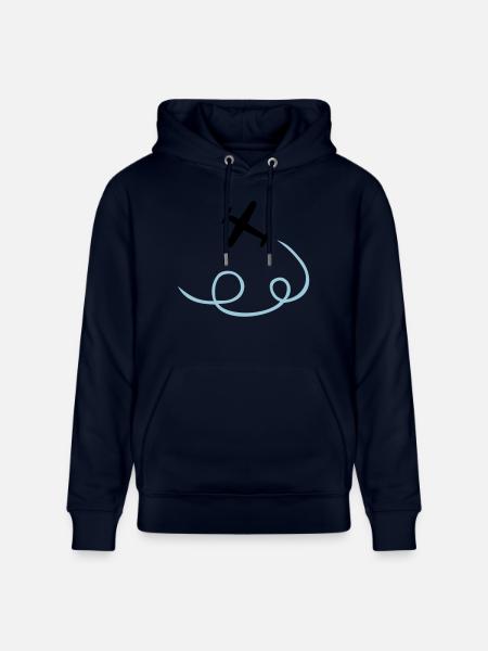 Airplane - Stanley/Stella CRUISER Unisex Organic Hoodie - navy