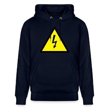 strom - Stanley/Stella Unisex Bio-Hoodie CRUISER  - Navy - Vorne - Alina (178cm) & Michal (187cm)