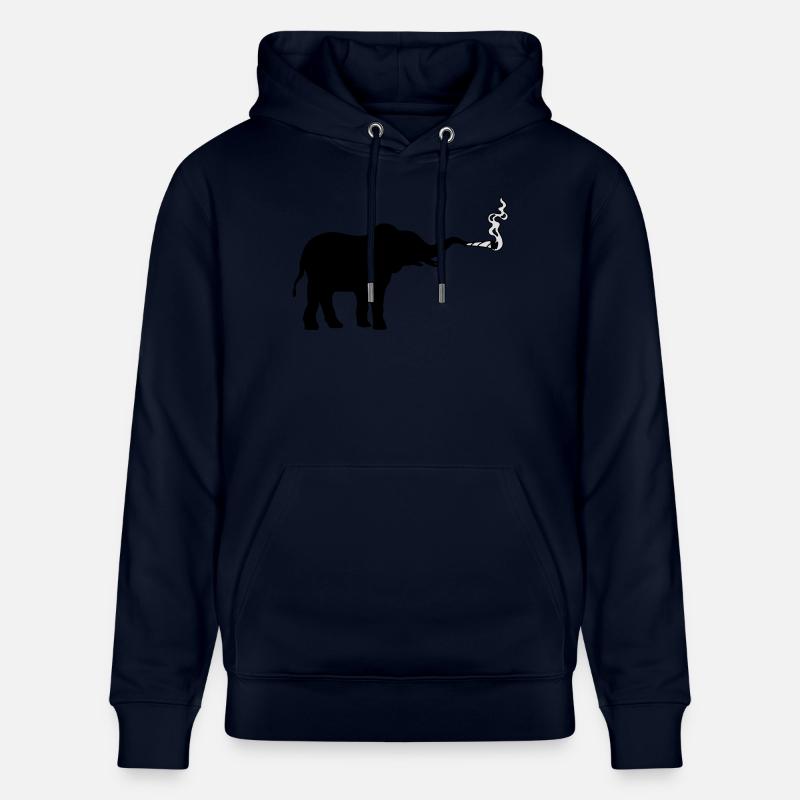 Fumer l’herbe à joint d’éléphant - Sweat à capuche bio CRUISER Stanley/Stella Unisexe - marine