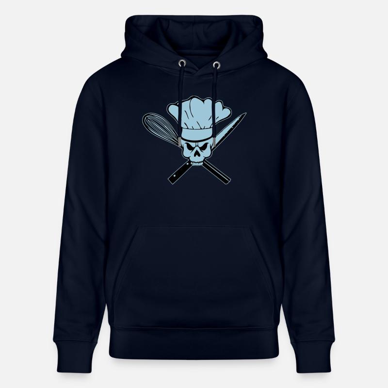 Koch Pirat oder Rebell Totenkopf - Stanley/Stella Unisex Bio-Hoodie CRUISER  - Navy