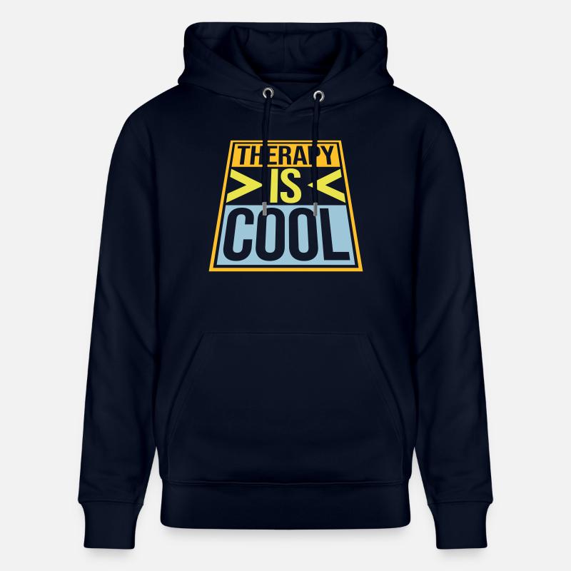 la thérapie est cool Citation - Sweat à capuche bio CRUISER Stanley/Stella Unisexe - marine
