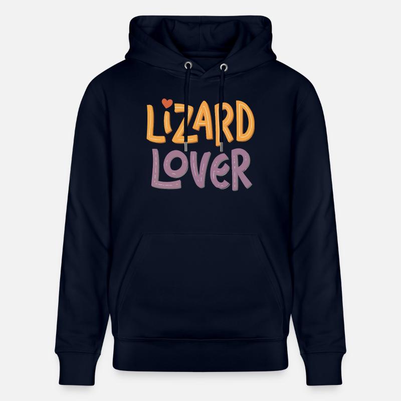 Lizard lover - Sweat à capuche bio CRUISER Stanley/Stella Unisexe - marine